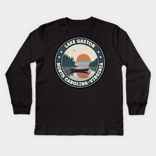 Lake Gaston North Carolina-Virginia Kids Long Sleeve T-Shirt